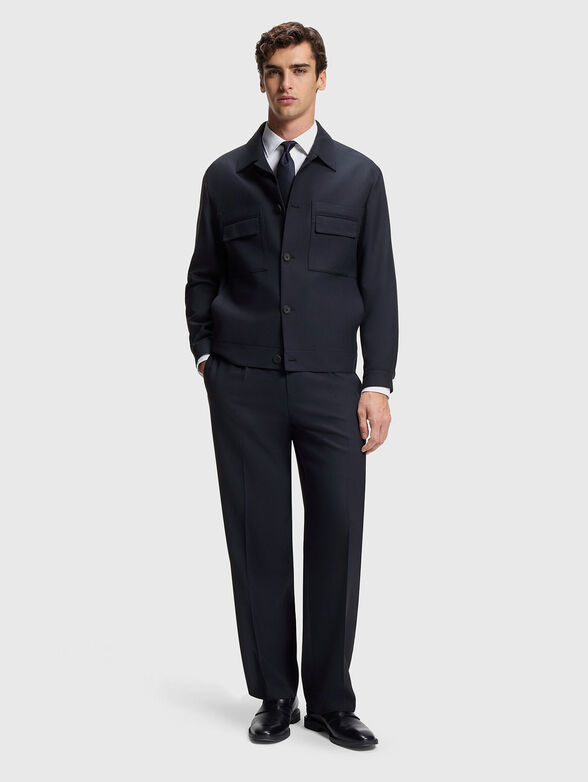 Navy blue trousers - 4