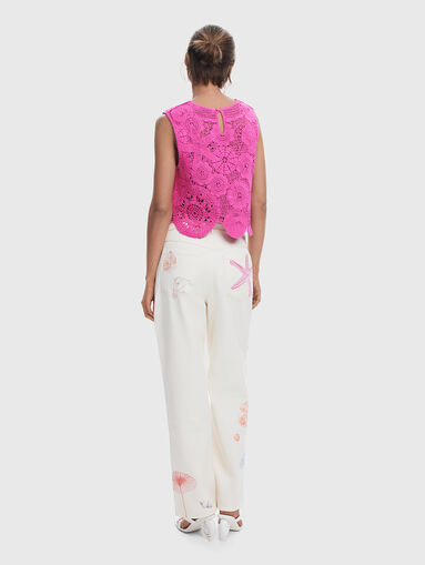 Cropped crochet top - 3