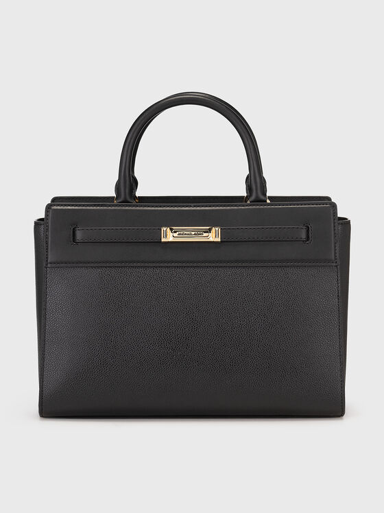 Black large bag with gold details - 1