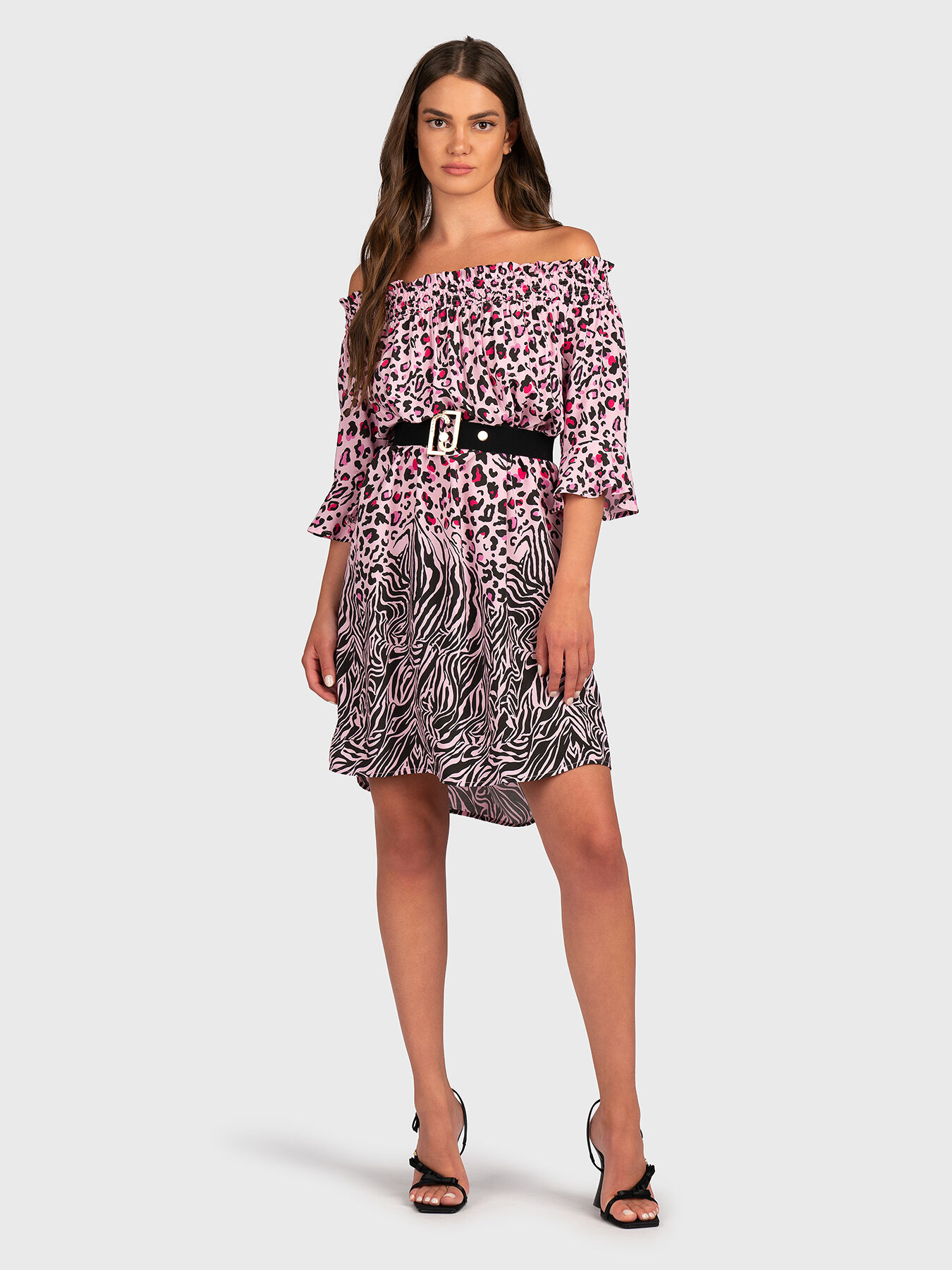 Dress with animal print brand LIU JO — Globalbrandsstore.com/en