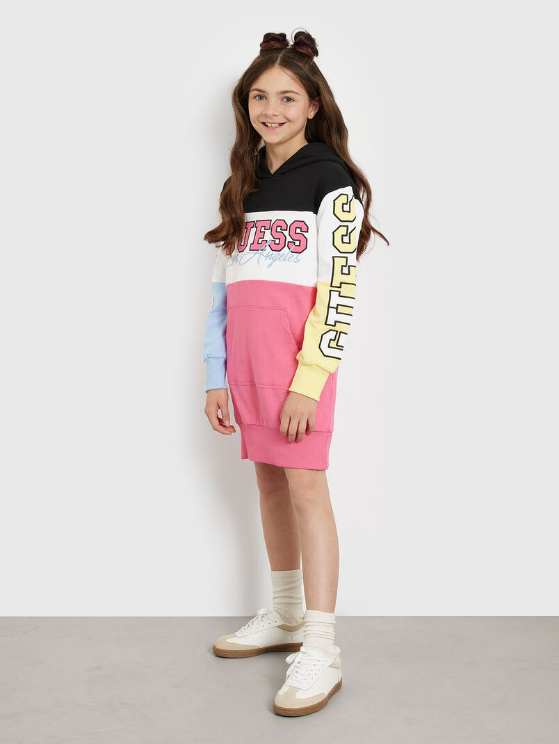 Dress in sports style with hood - 3