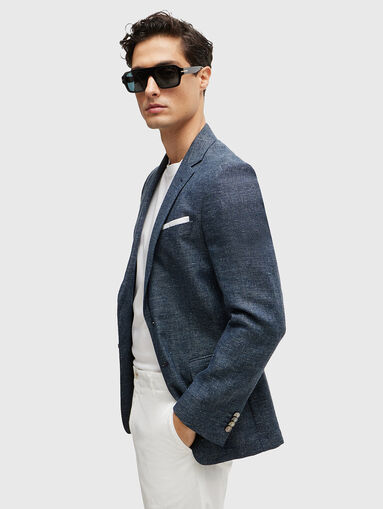 Blazer in wool and linen  - 4