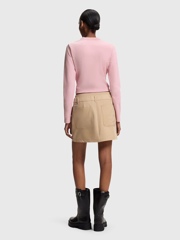 Cropped blouse with rhinestones - 3