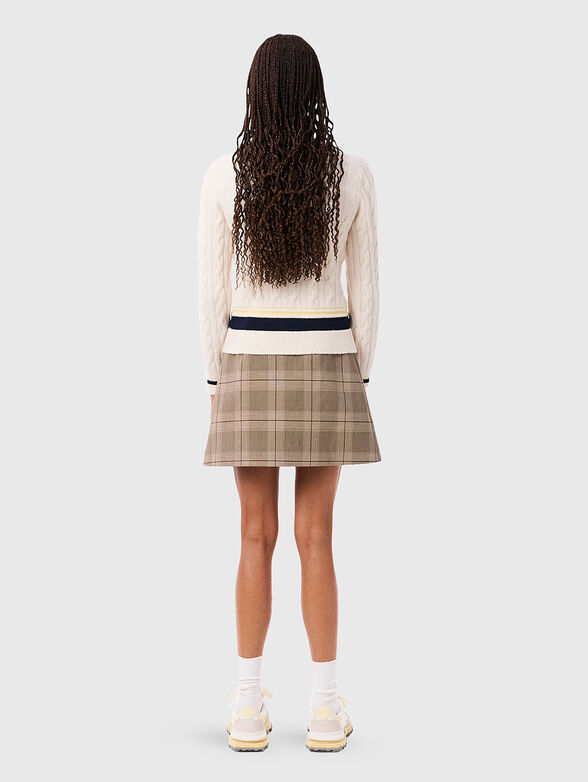 Cotton plaid mini skirt - 2