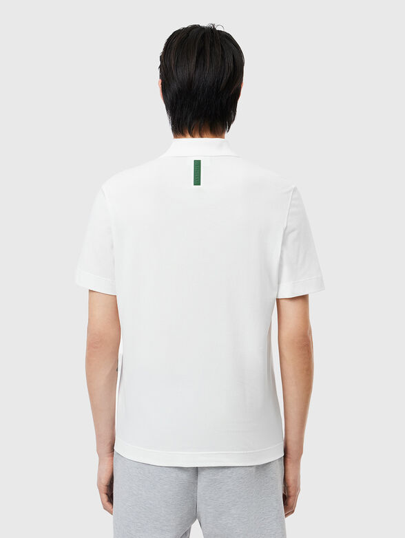 Logo-detail polo shirt in black - 3