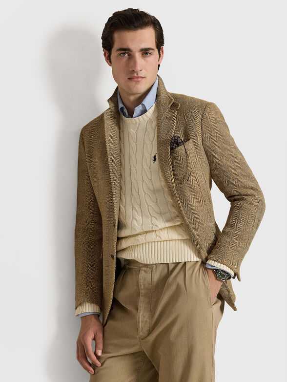 Crew neck knitted sweater - 3