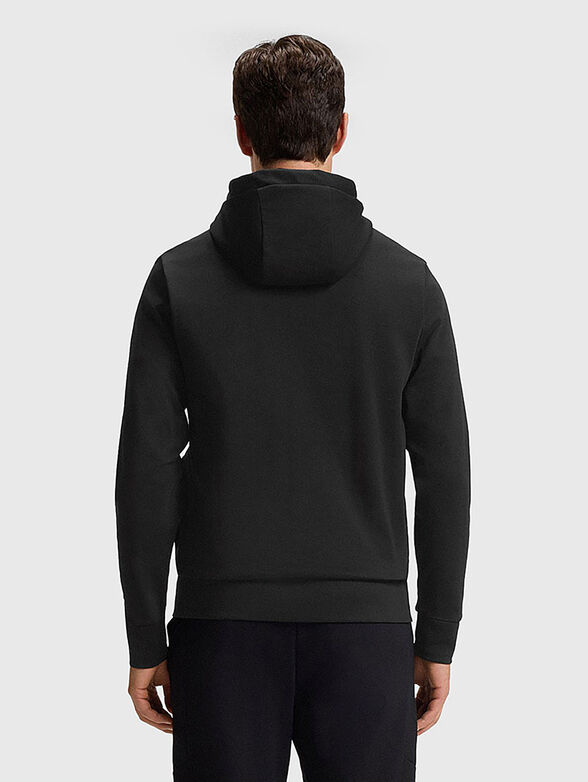 Cotton sweatshirt with hood and zip - 3