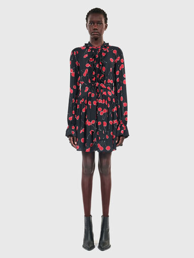 Printed viscose blend mini dress - 3