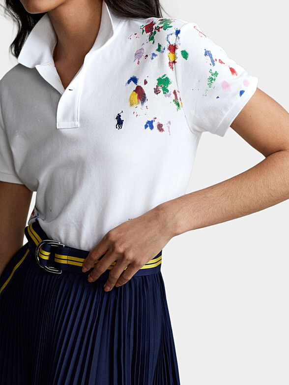 Polo shirt with art accents - 3