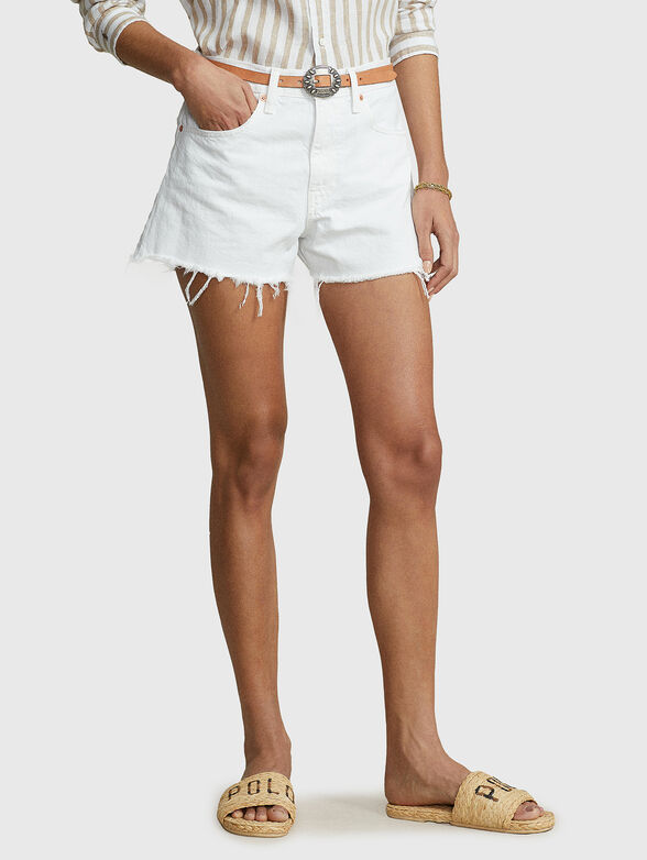 White denim shorts - 1