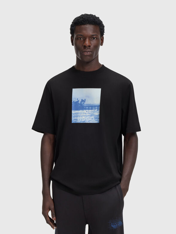 Crew neck T-shirt with print - 1