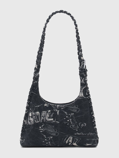 Small black bag with print - 3