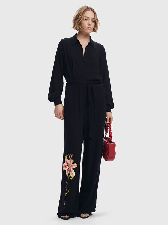 LIRIO jumpsuit with floral detail - 1