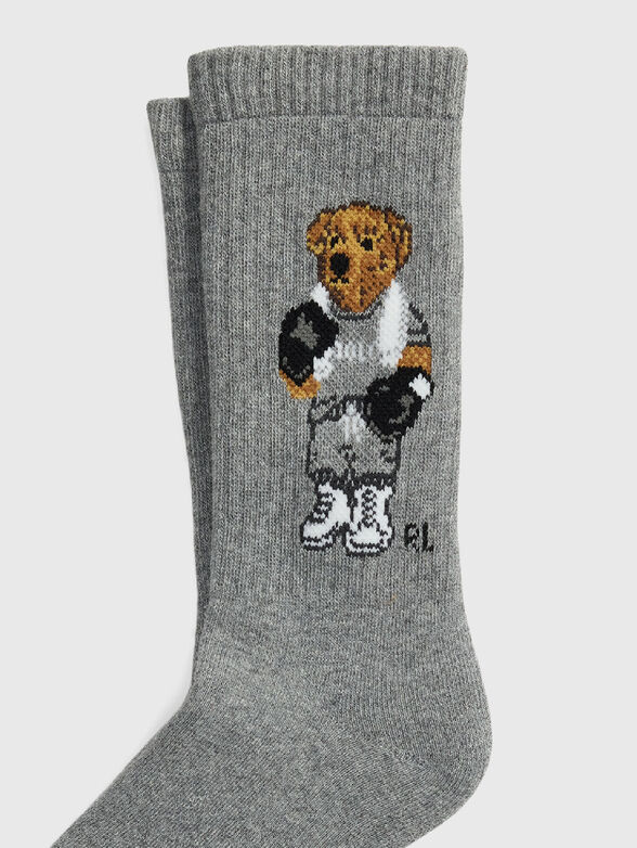 Cotton socks with Polo Bear embroidery - 2