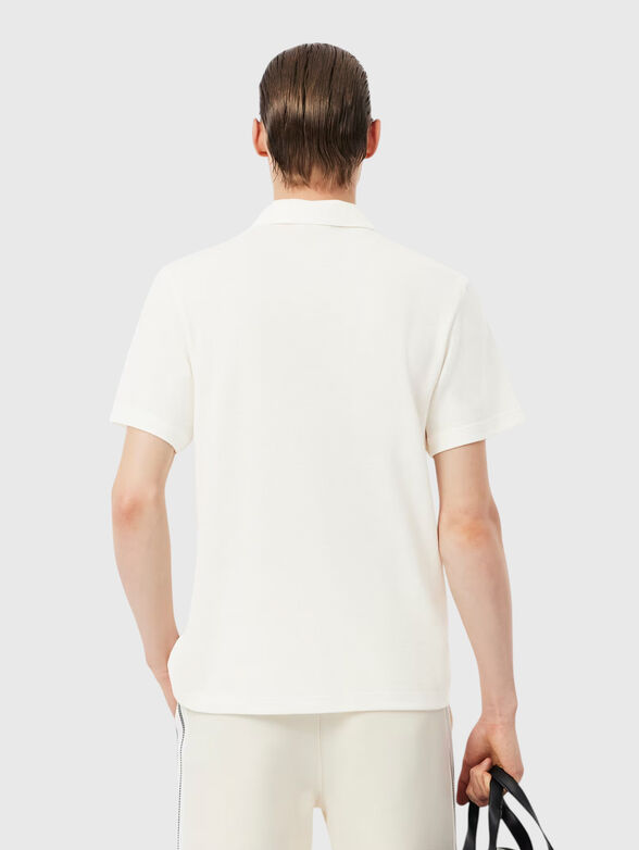 Cotton and linen polo-shirt - 3