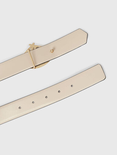 K/ARCHIVE leather belt with accent logo buckle - 4