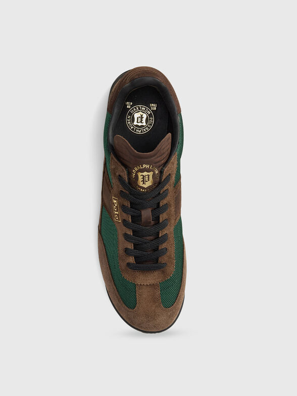 VARICK suede and textile sneakers - 4