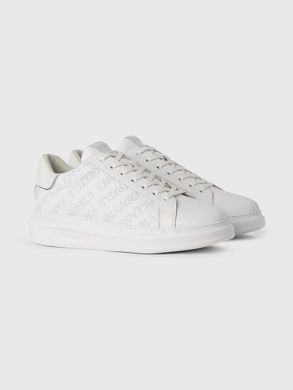 KAPRI leather sports shoes with logo accent - 2