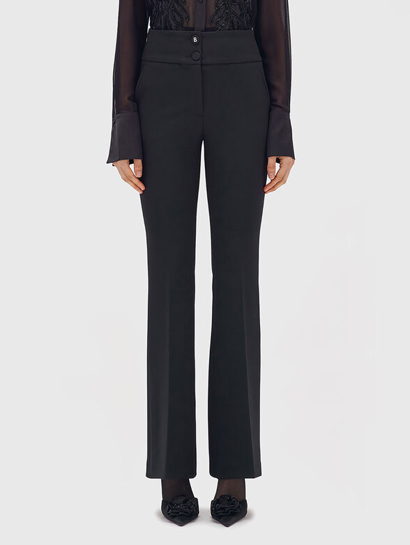 Straight trousers in black - 1