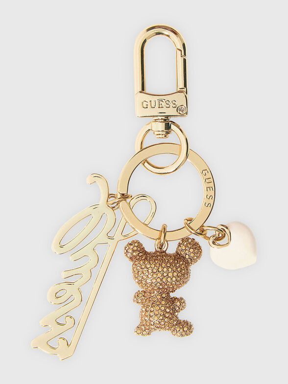 Gold keychain with logo - 2