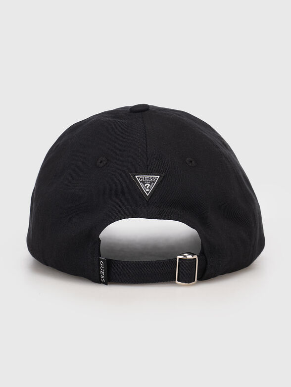 Cap with logo embroidery in black - 2