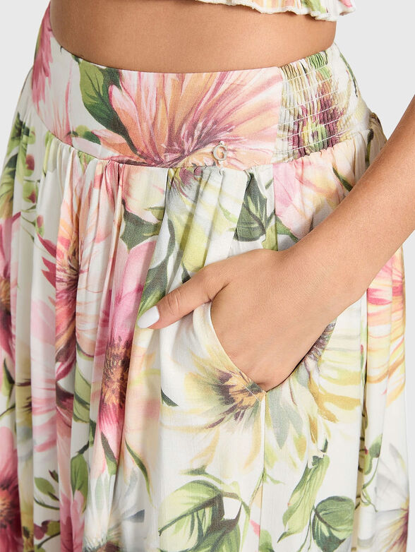 ELODIE high waisted midi skirt - 5