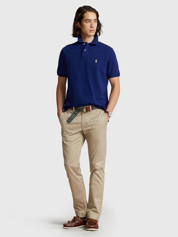 Polo-shirt with contrasting logo embroidery - 2