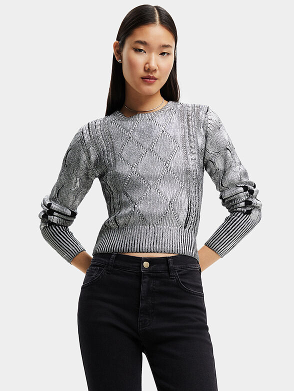 JOHANNA sweater with metallic effect - 1