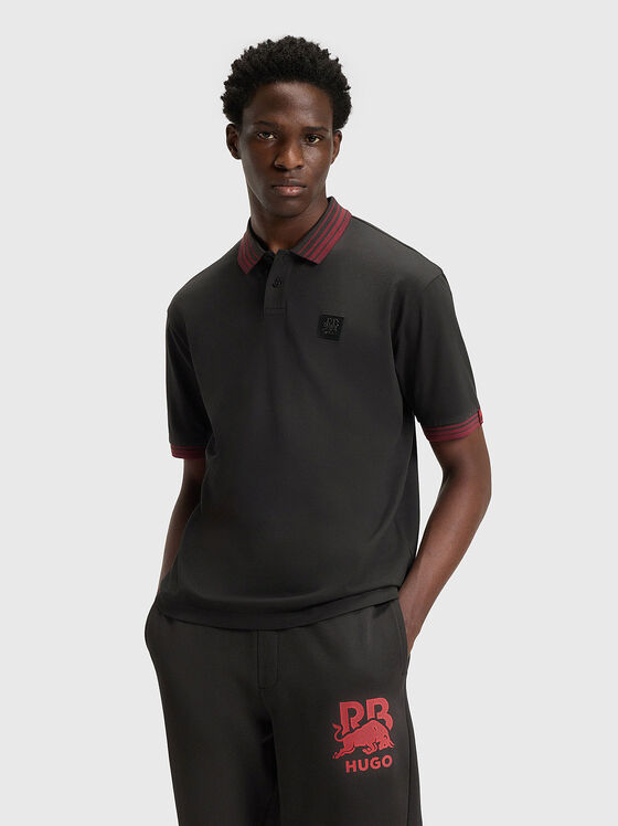 Тъмнокавяв поло-шърт HUGO x RB - 1
