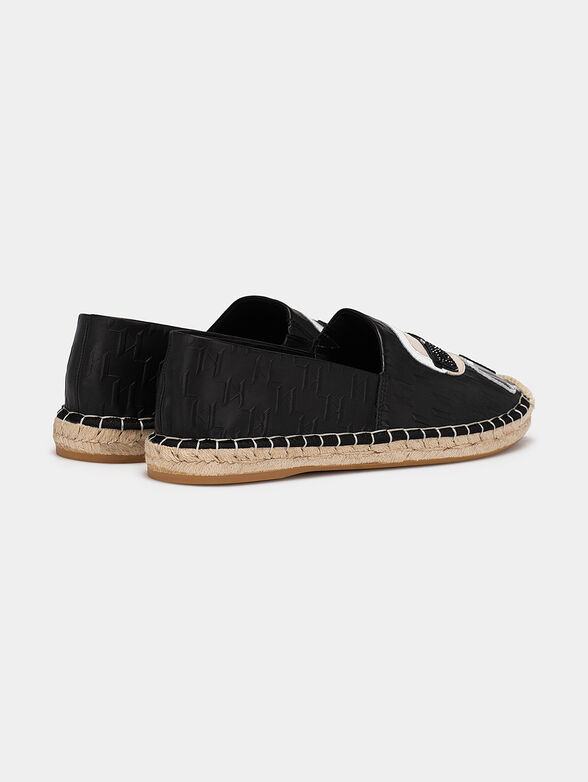 KAMINI Espadrilles with monogram logo print - 3