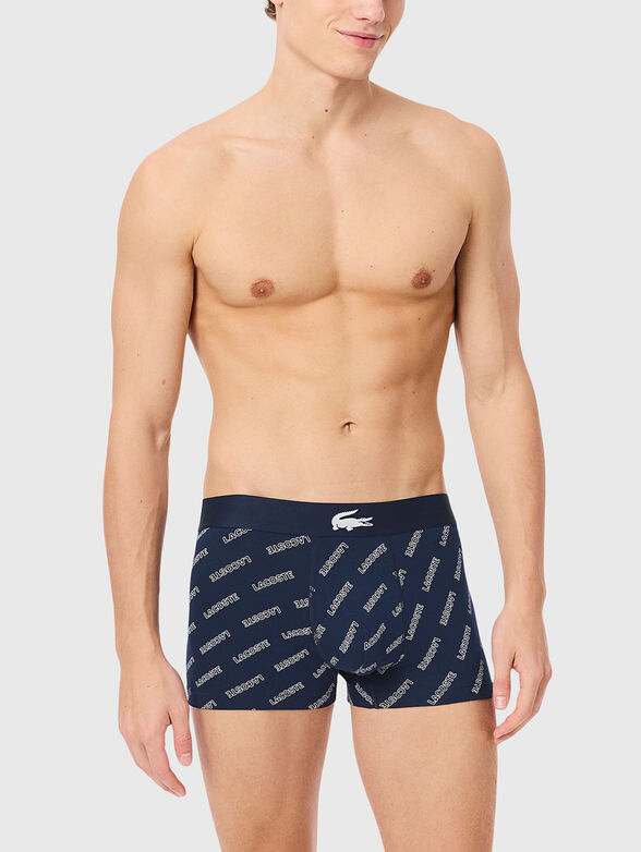 Set of three pairs of boxers with logo print - 2