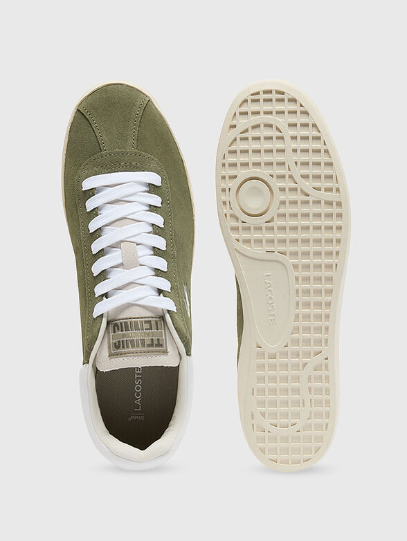 Suede sports shoes with logo - 6