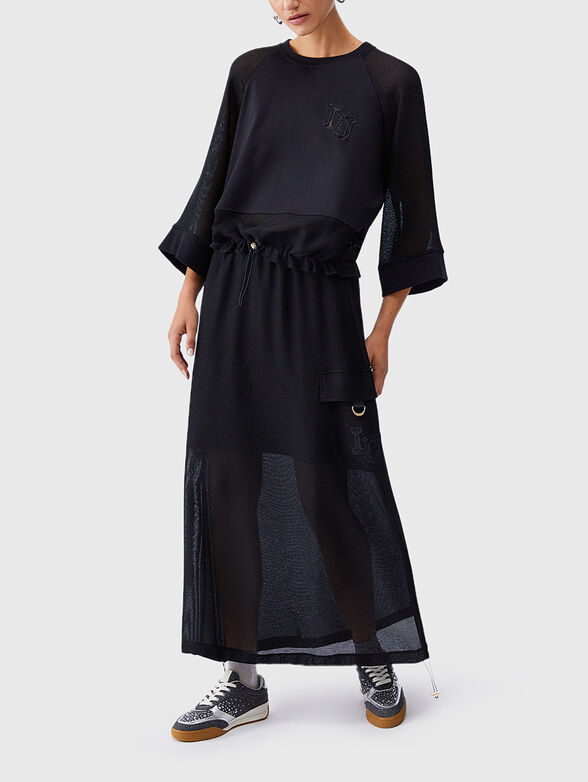 Midi mesh skirt - 4