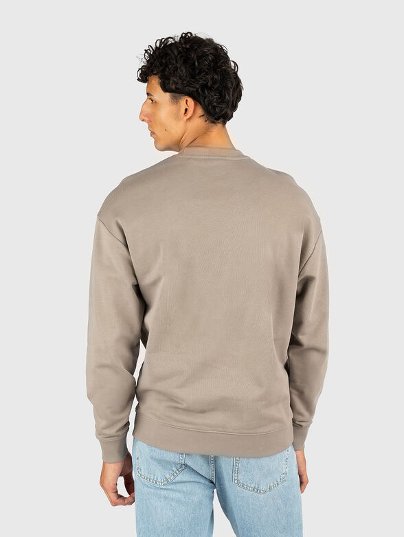 Brown cotton sweatshirt - 3