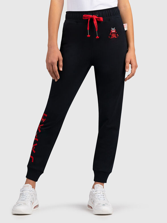 Sports pants with inscriptions - 1