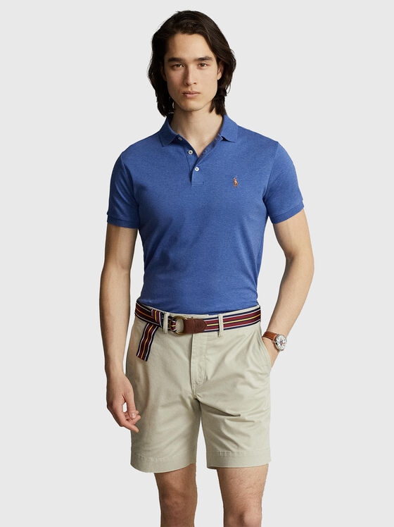 Polo-shirt with multicolour logo embroidery - 1