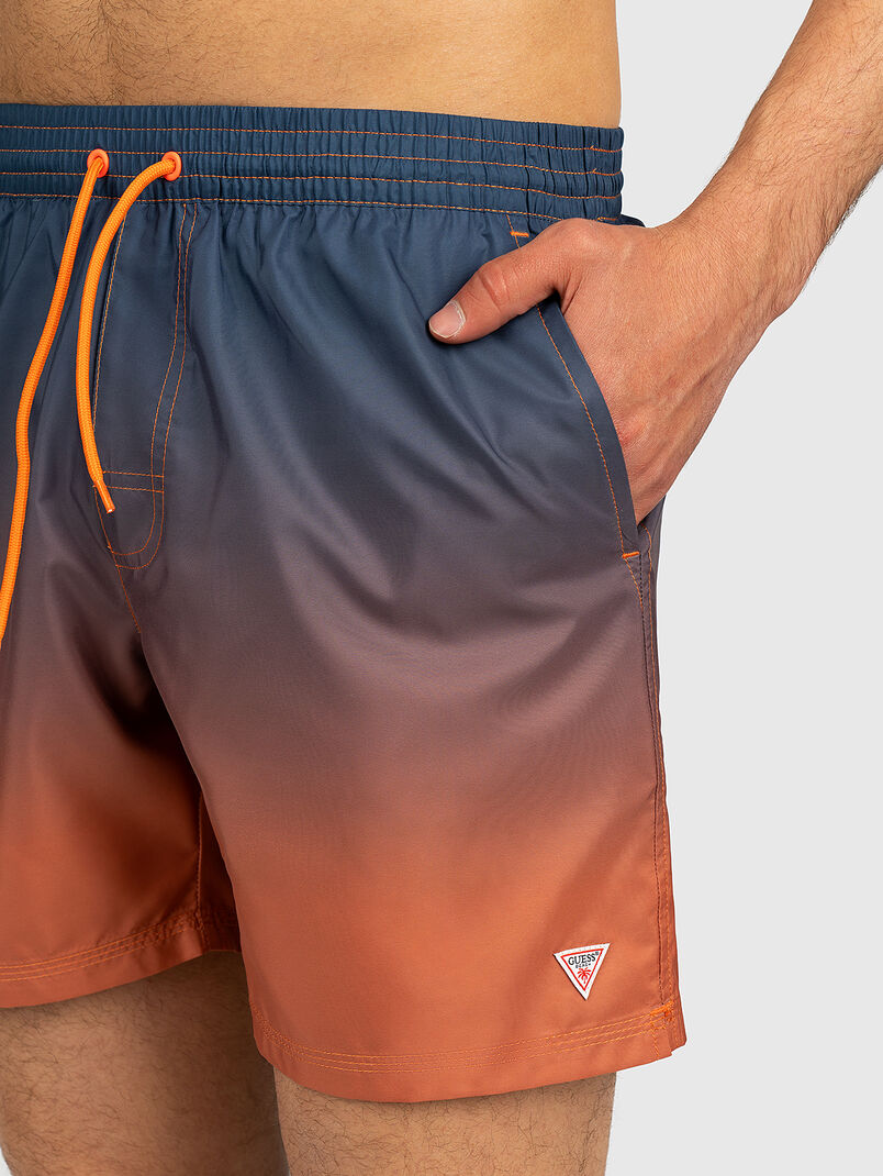 Swim trunks with ombre effect - 3