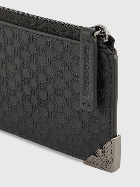 Cardholder with metal logo detail - 4