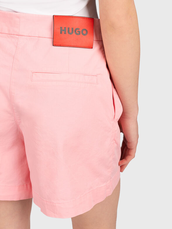 Pink shorts with high waist - 3