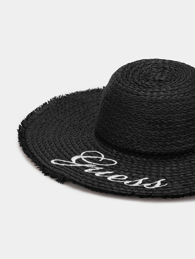 Straw hat with logo embroidery - 3