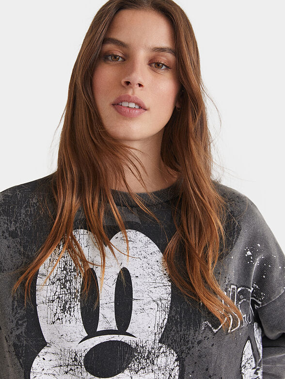 Sweatshirt with Mickey Mouse print - 4