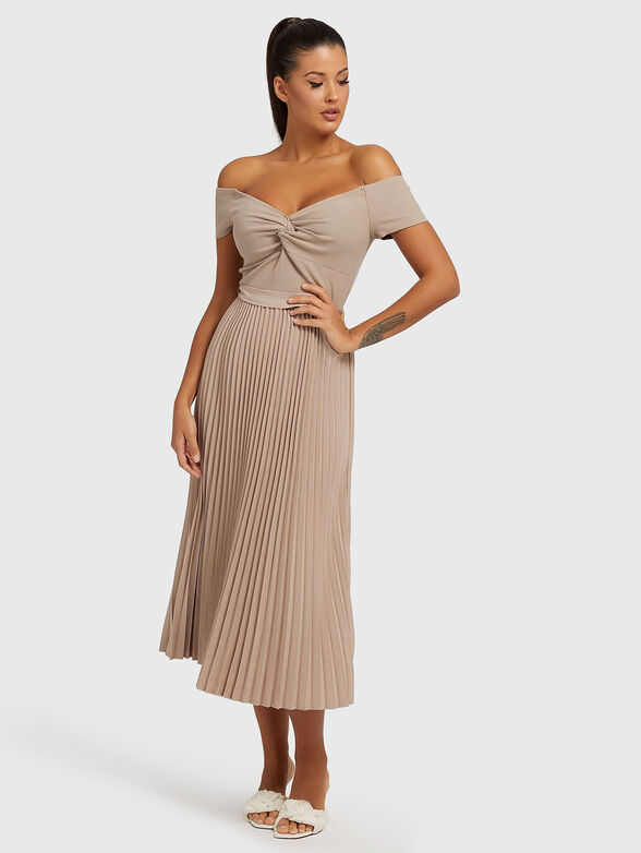 guess pleated dress ERYNN pleated dress brand GUESS — Globalbrandsstore.com/en