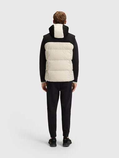 Padded vest with color-block effect - 3