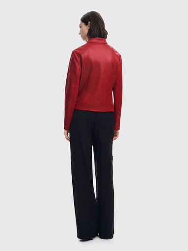 Slim eco leather jacket - 3