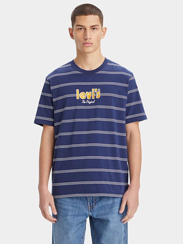 Levi's® striped T-shirt with logo lettering - 1