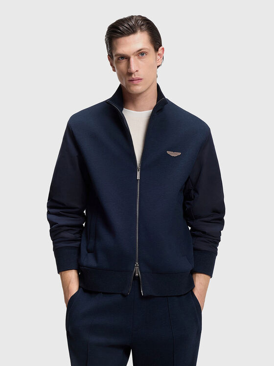 Суитшърт BOSS x ASTON MARTIN с цип - 1