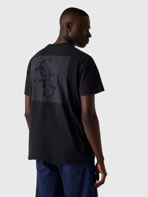 Black cotton T-shirt - 2