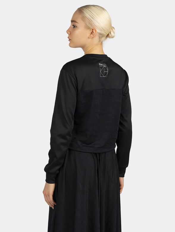 RIMINI black sweatshirt with drawstring - 3