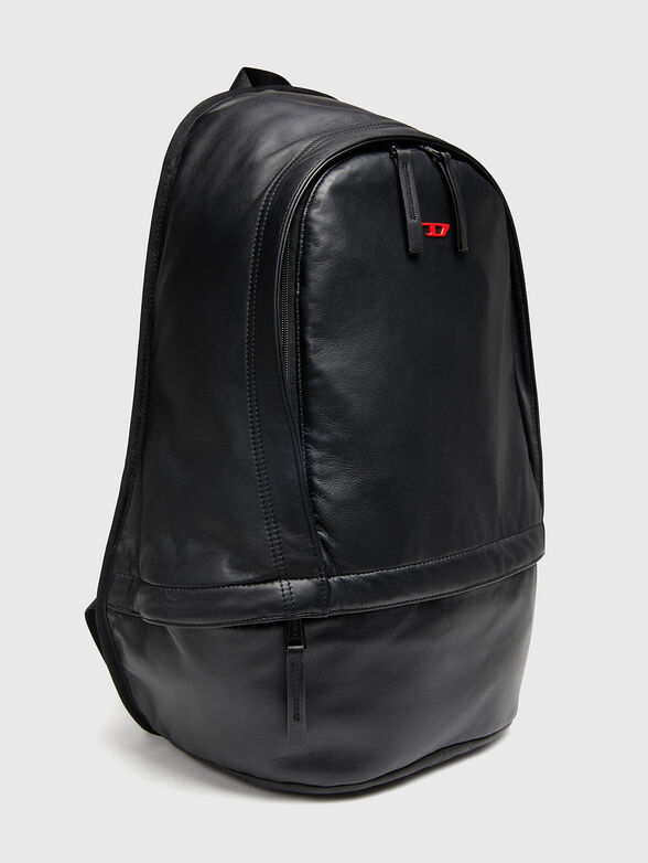 RAVE leather backpack with logo - 4