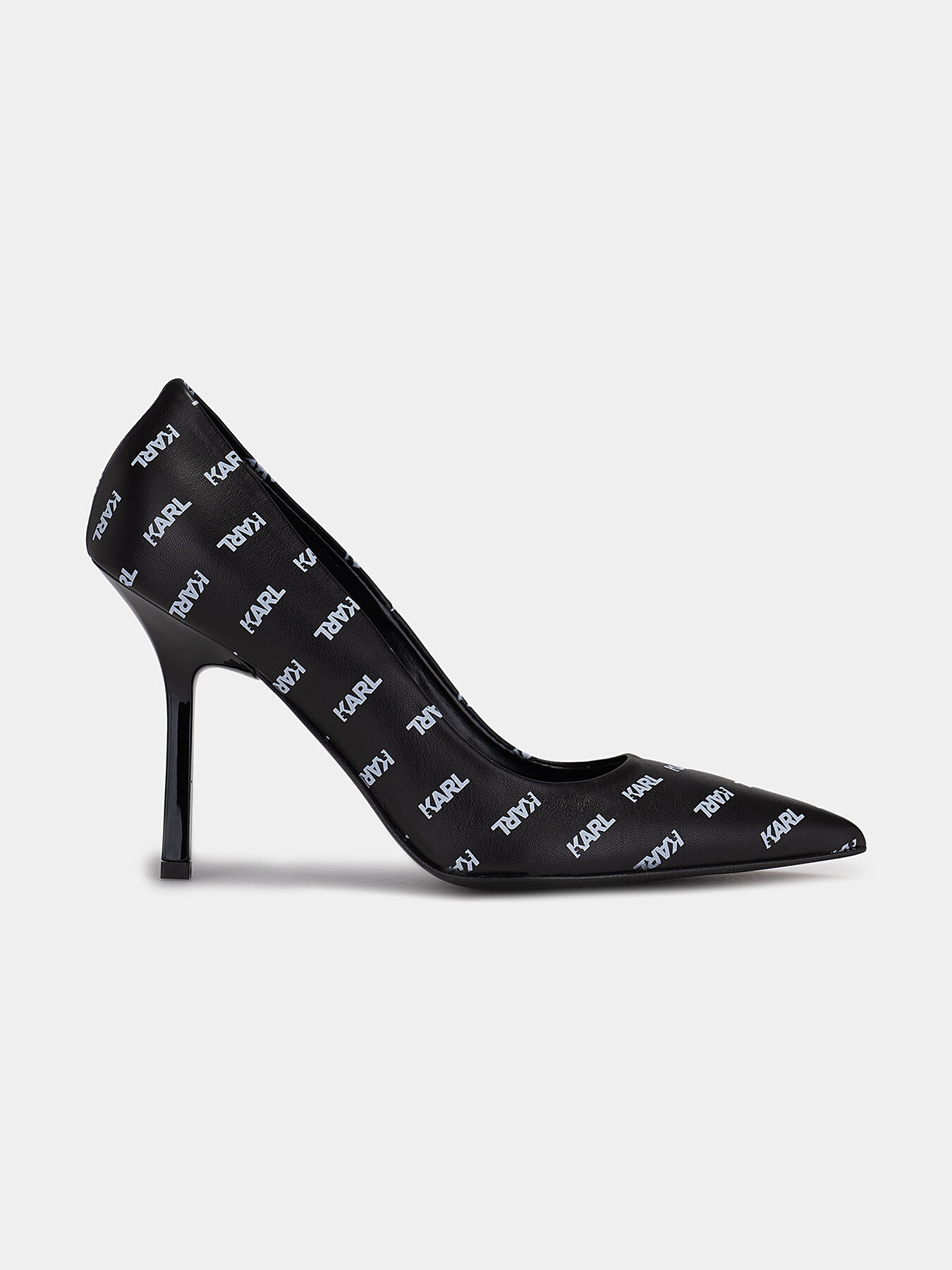 SARABANDE high heeled shoes with logo print brand Karl Lagerfeld Globalbrandsstore en